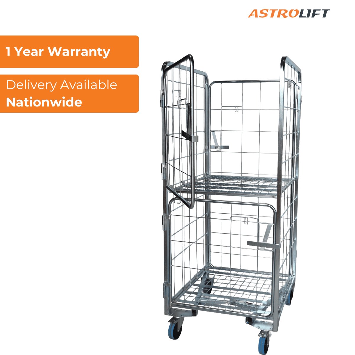 Buy Cage Trolley (Dual Door - Nest in Cage Trolley from Astrolift NZ